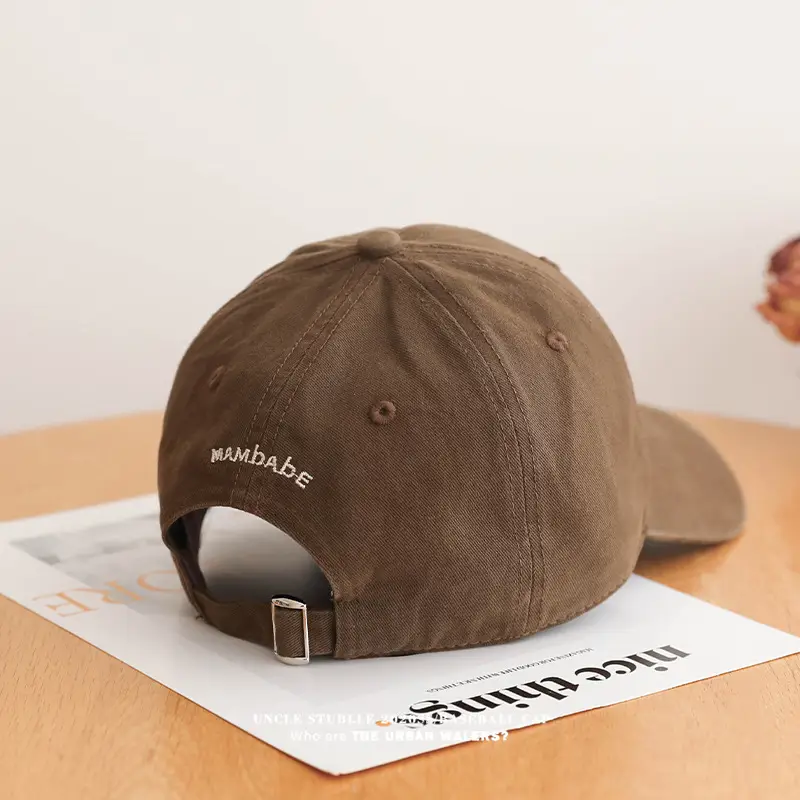 Uncle Stubble R Logo Baseball Cap Beige Men Women — feature 16