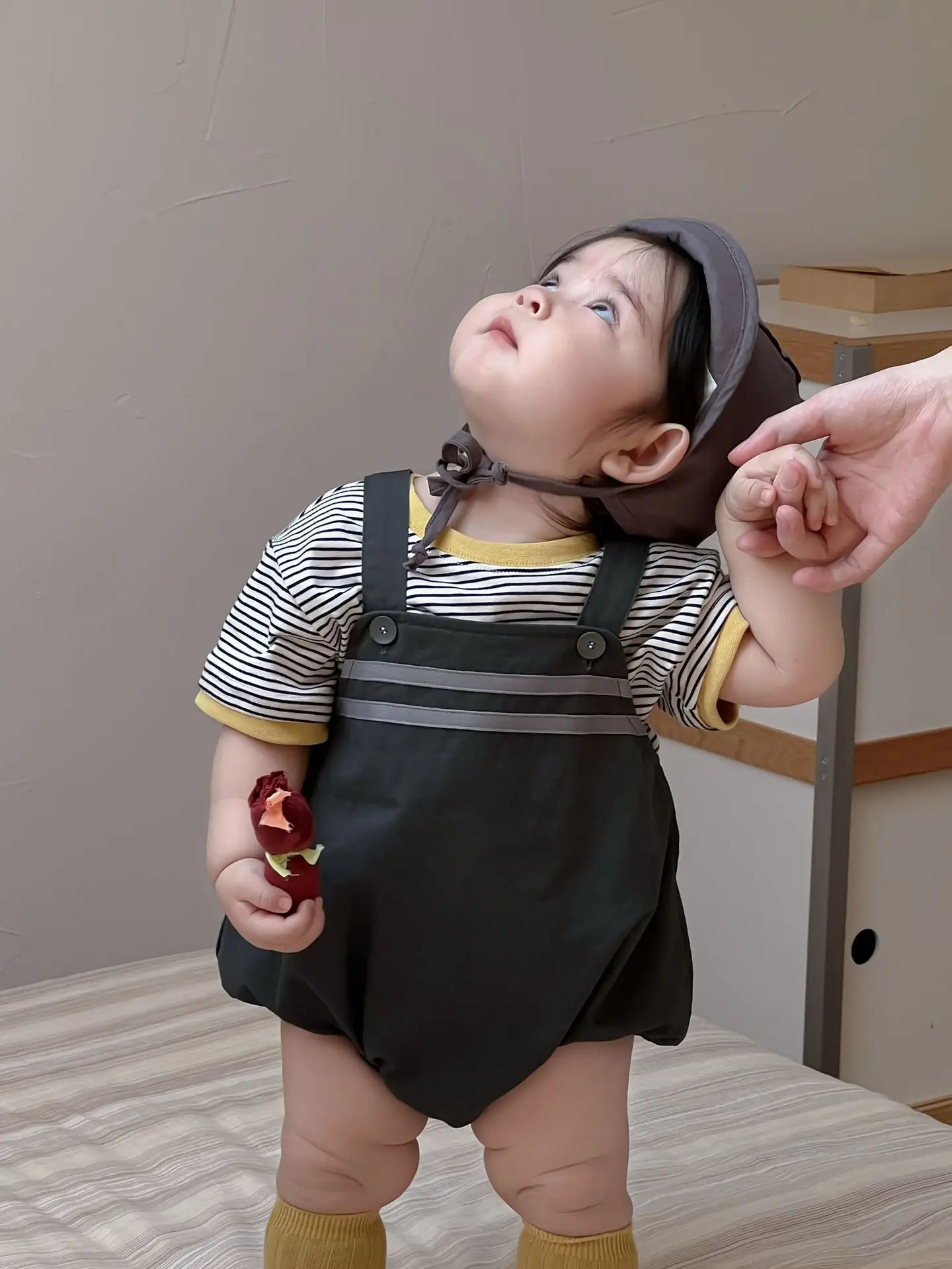 Galakoko Boys Summer Pure Color Crawling Clothes - Image 4