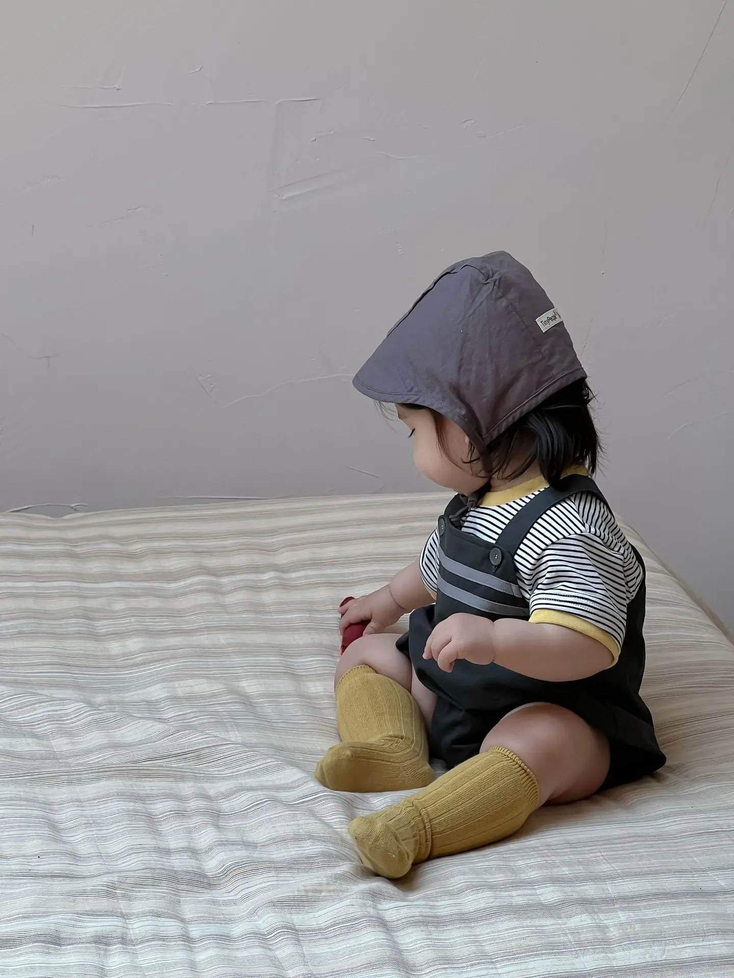 Galakoko Boys Summer Pure Color Crawling Clothes - Image 5