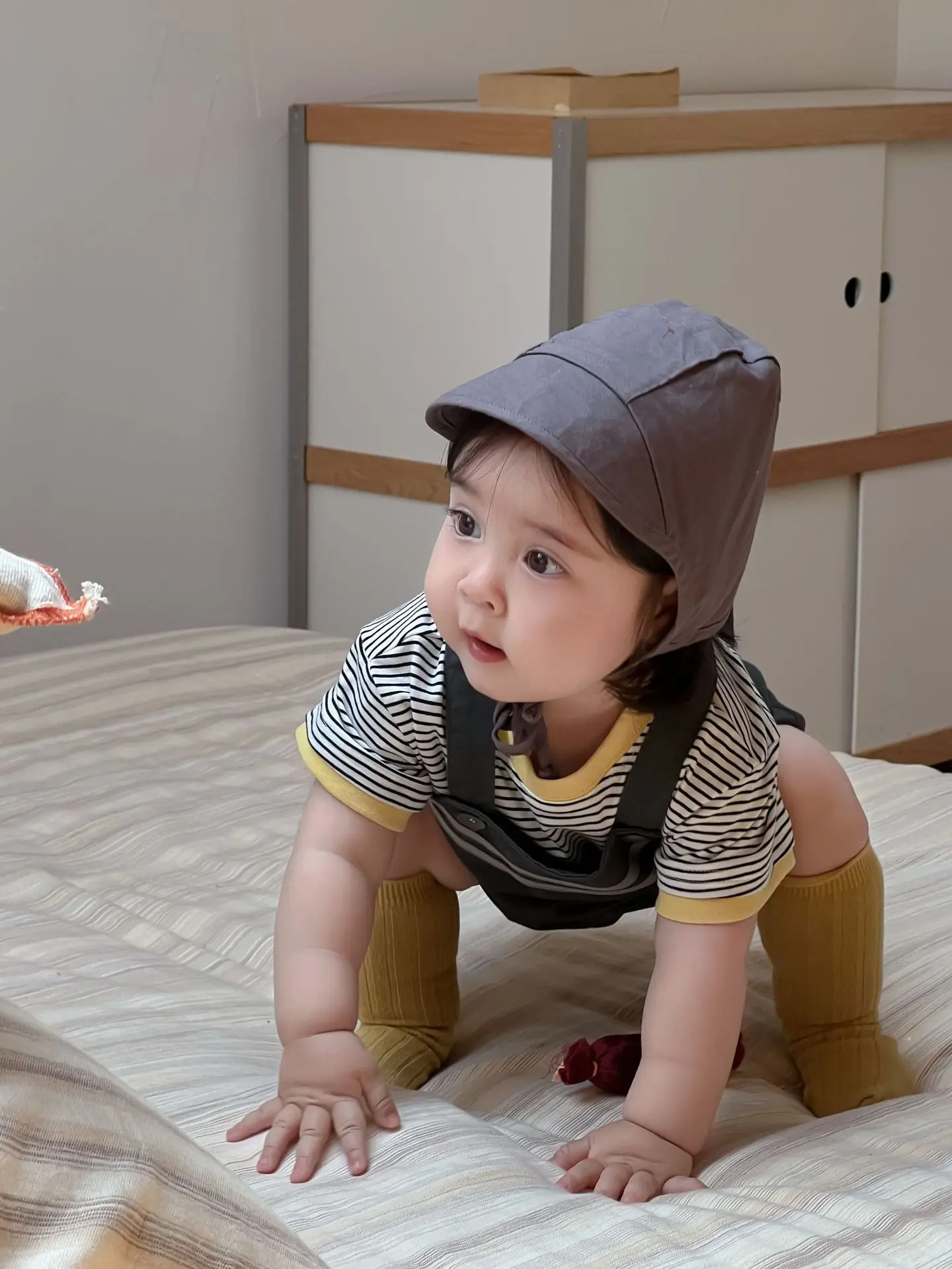 Galakoko Boys Summer Pure Color Crawling Clothes - Image 6