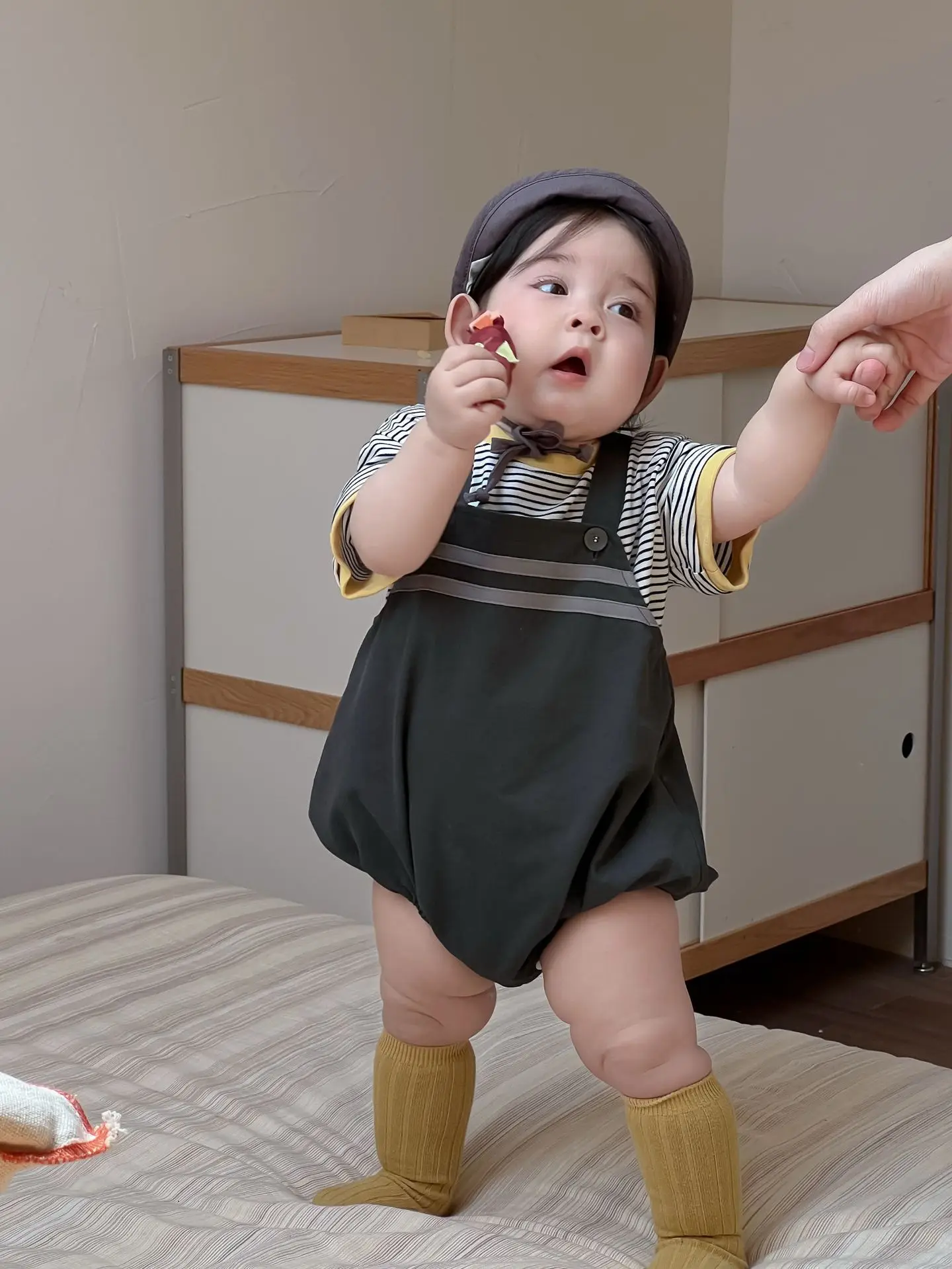 Galakoko Boys Summer Pure Color Crawling Clothes — feature 12
