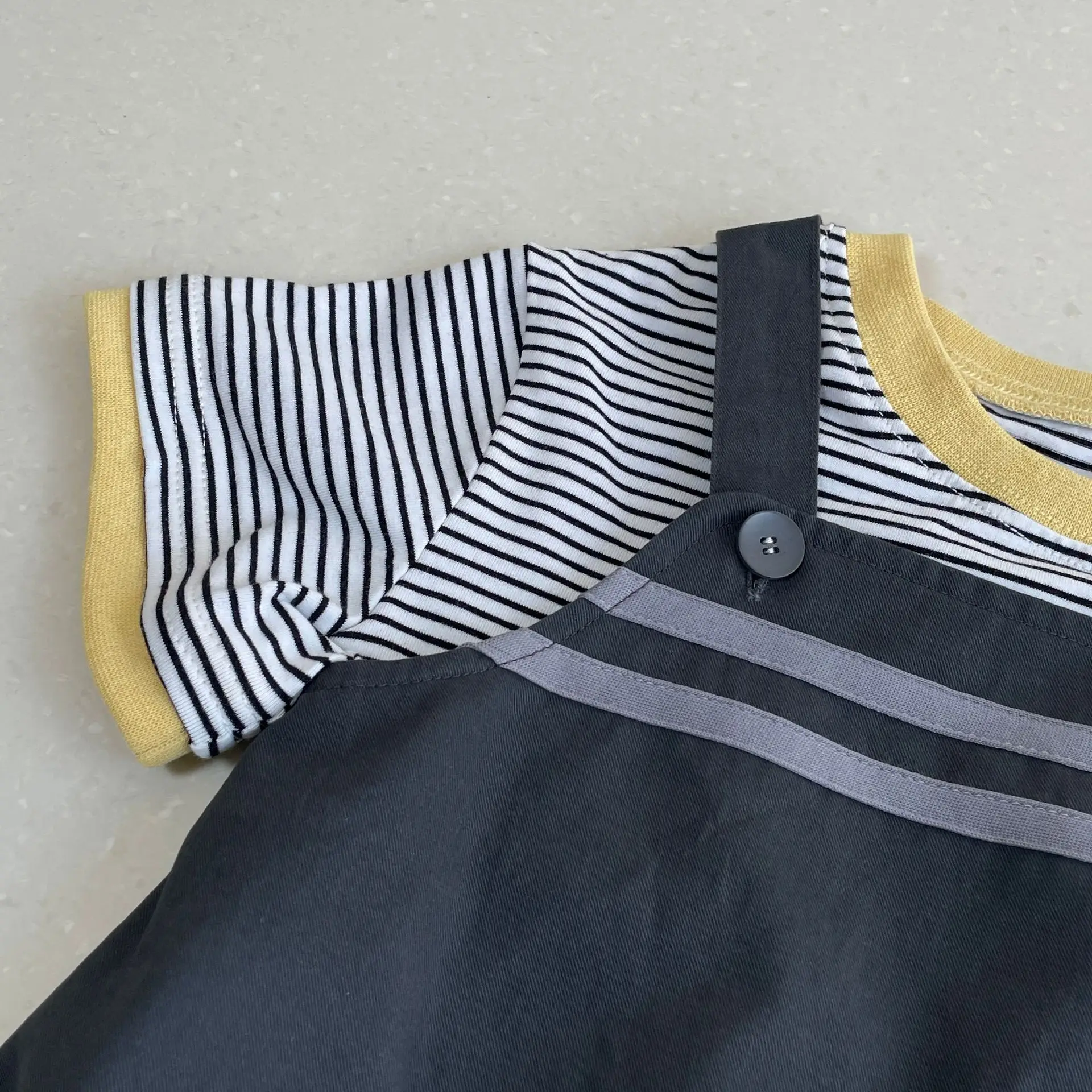 Galakoko Boys Summer Pure Color Crawling Clothes — feature 4