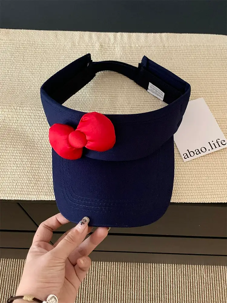 Kitty Bow Hat for Women Summer Sun Protection — feature 9
