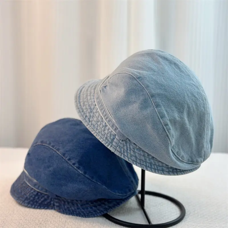 Wide Bristled Beret for Men Blue Grey - Image 5