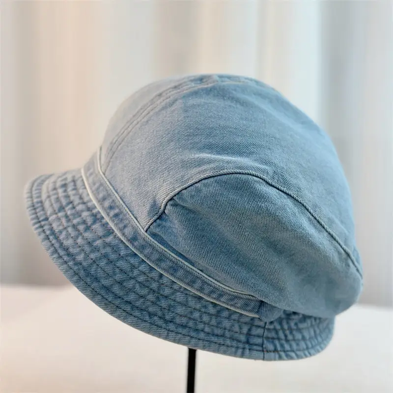 Wide Bristled Beret for Men Blue Grey - Image 2