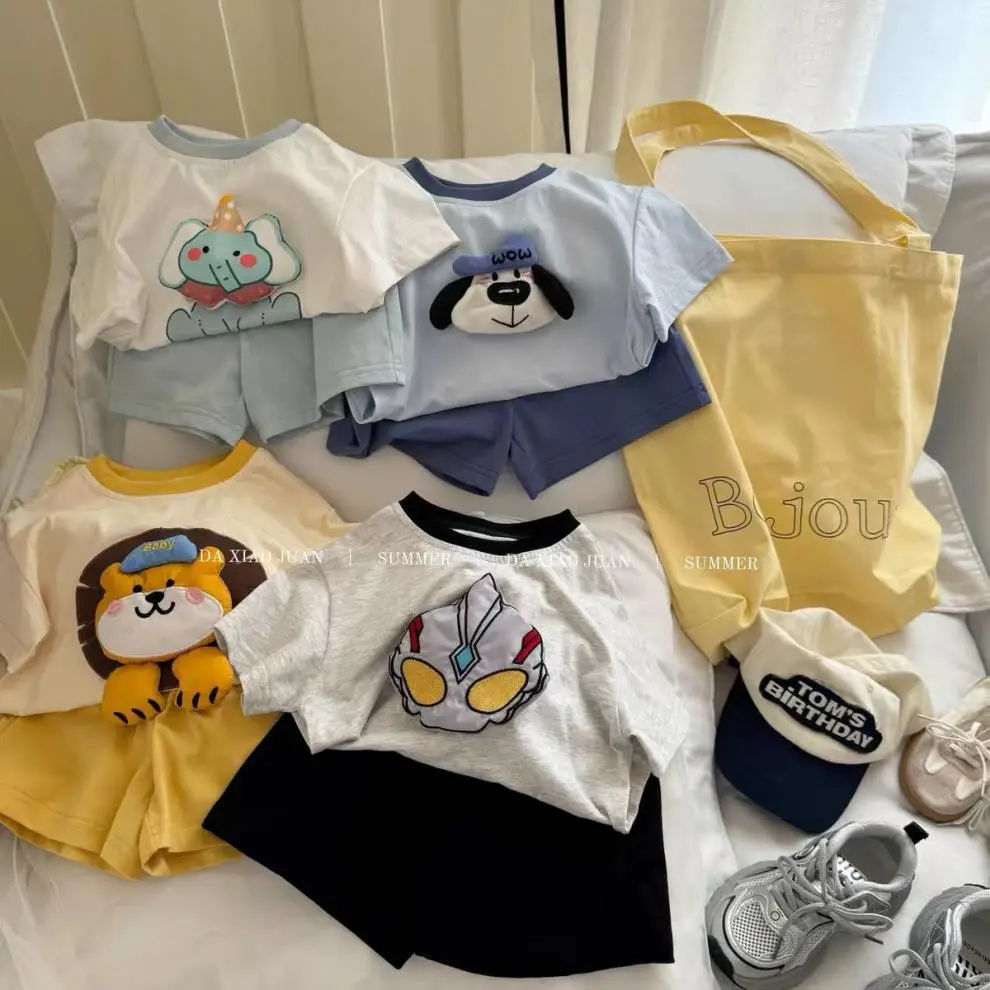 Kids Korean Cartoon Cotton T-Shirts Summer Wear — feature 4