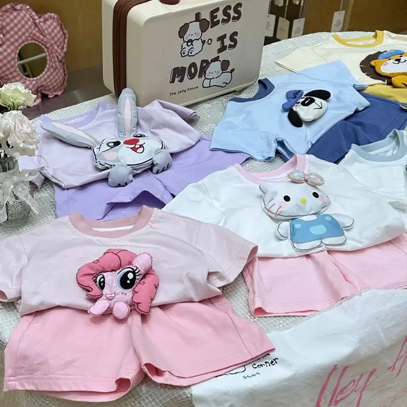 Kids Korean Cartoon Cotton T-Shirts Summer Wear — feature 5