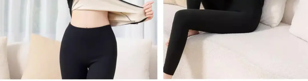 Thermal Underwear Women's Autumn Clothes and Long Pants Set Winter Thin Seamless Self-Heating Autumn and Winter V Neck Bottoming Shirt — feature 21