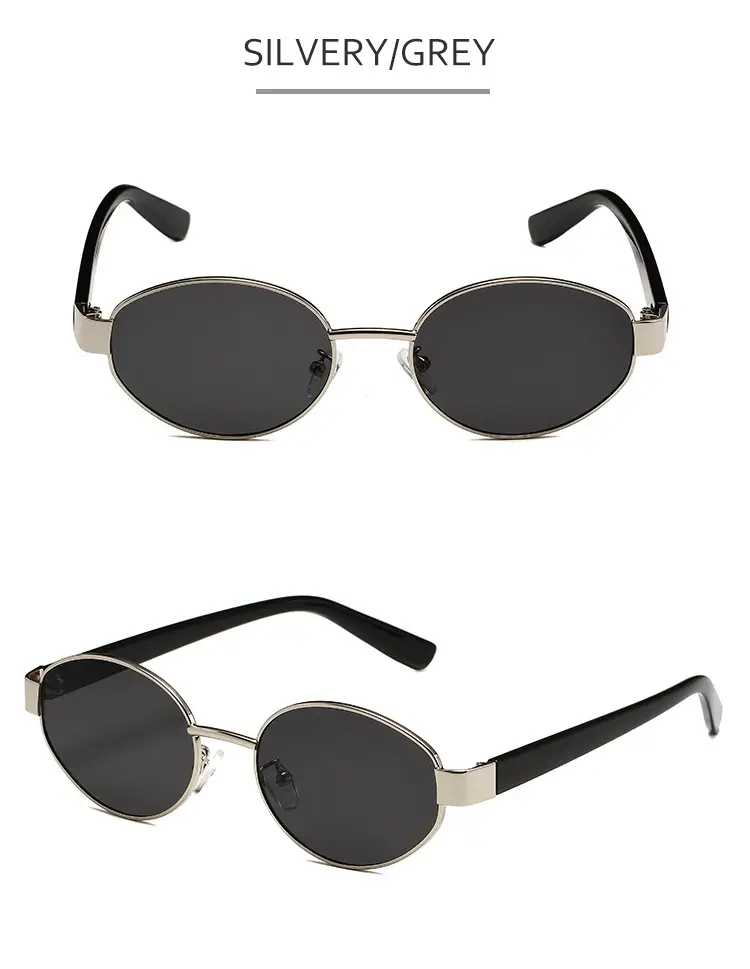 New Fashion Metal Oval Sunglasses for Women — feature 11