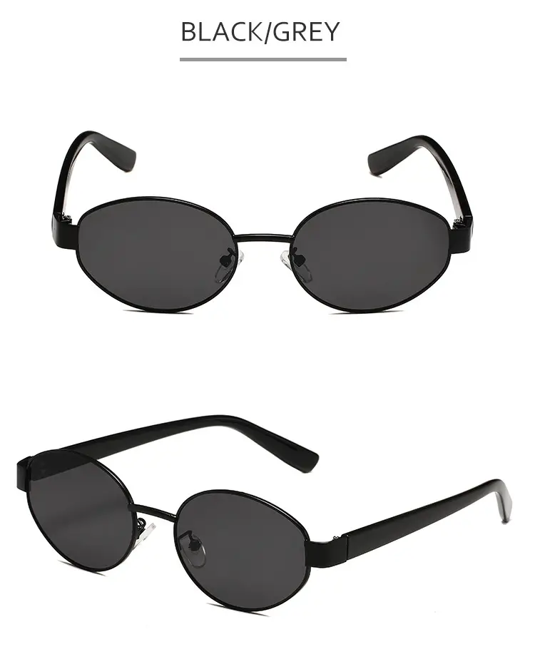 New Fashion Metal Oval Sunglasses for Women — feature 12