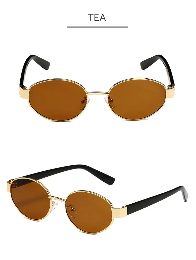 New Fashion Metal Oval Sunglasses for Women — feature 13