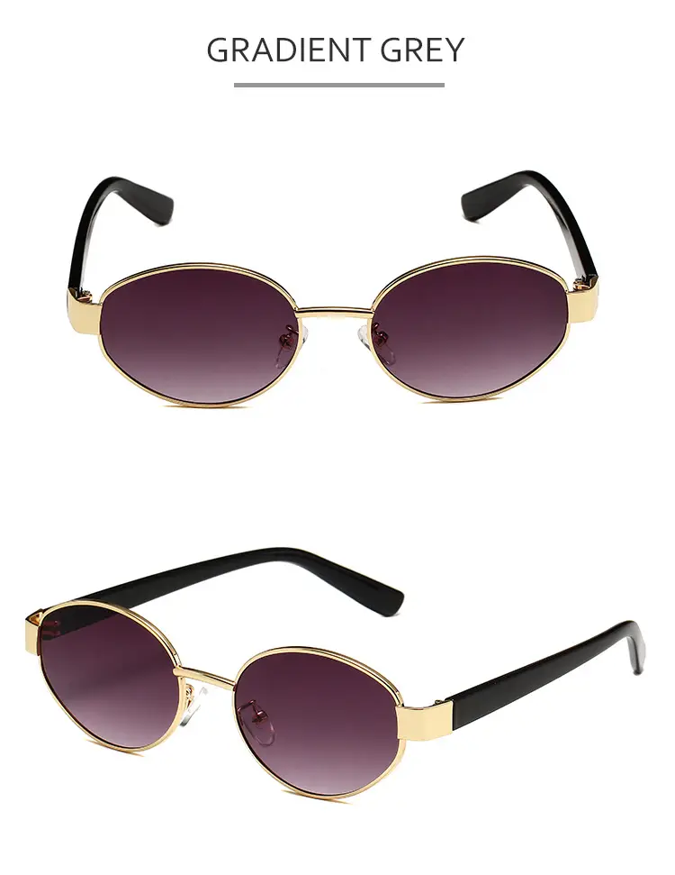 New Fashion Metal Oval Sunglasses for Women — feature 8