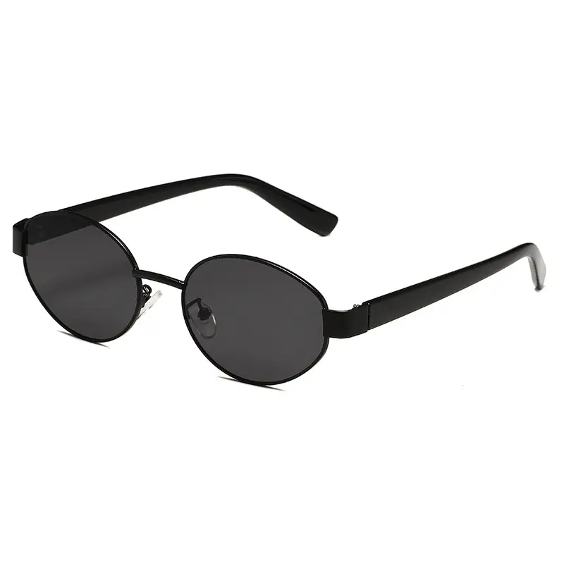 New Fashion Metal Oval Sunglasses for Women - Image 6