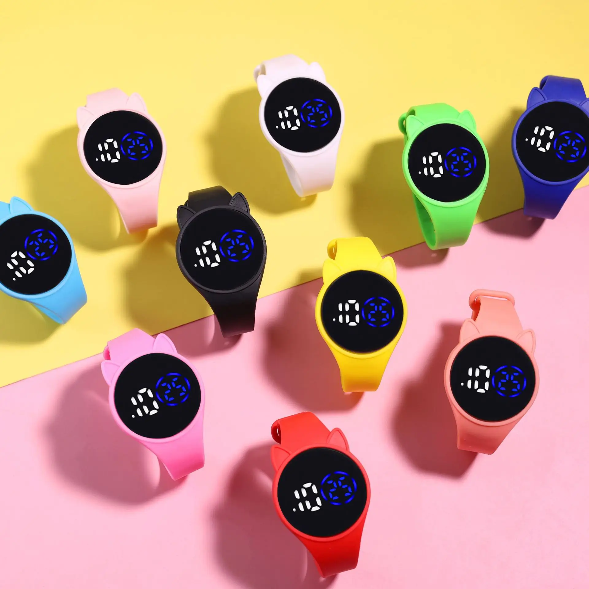 Touch Electronic Watch for Kids with Cat Ears Design - Image 12