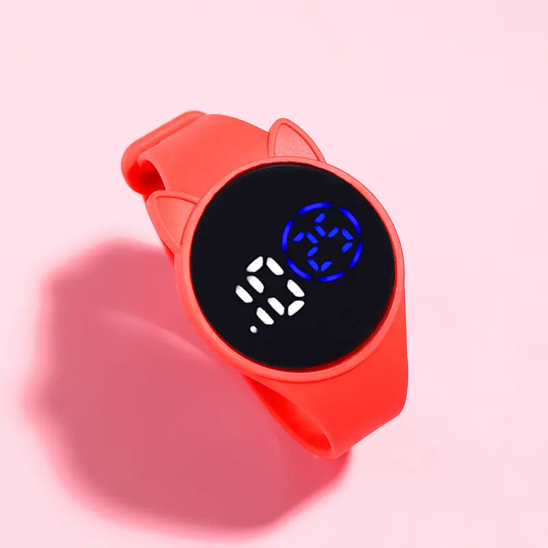 Touch Electronic Watch for Kids with Cat Ears Design - Image 2