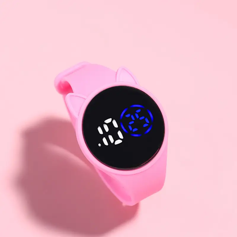 Touch Electronic Watch for Kids with Cat Ears Design - Image 6