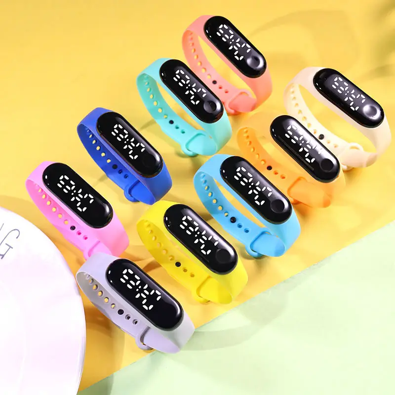 Yellow Touchless Digital Watch for Women Men — feature 1