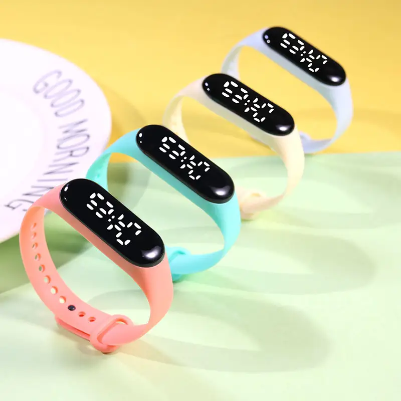 Yellow Touchless Digital Watch for Women Men — feature 13