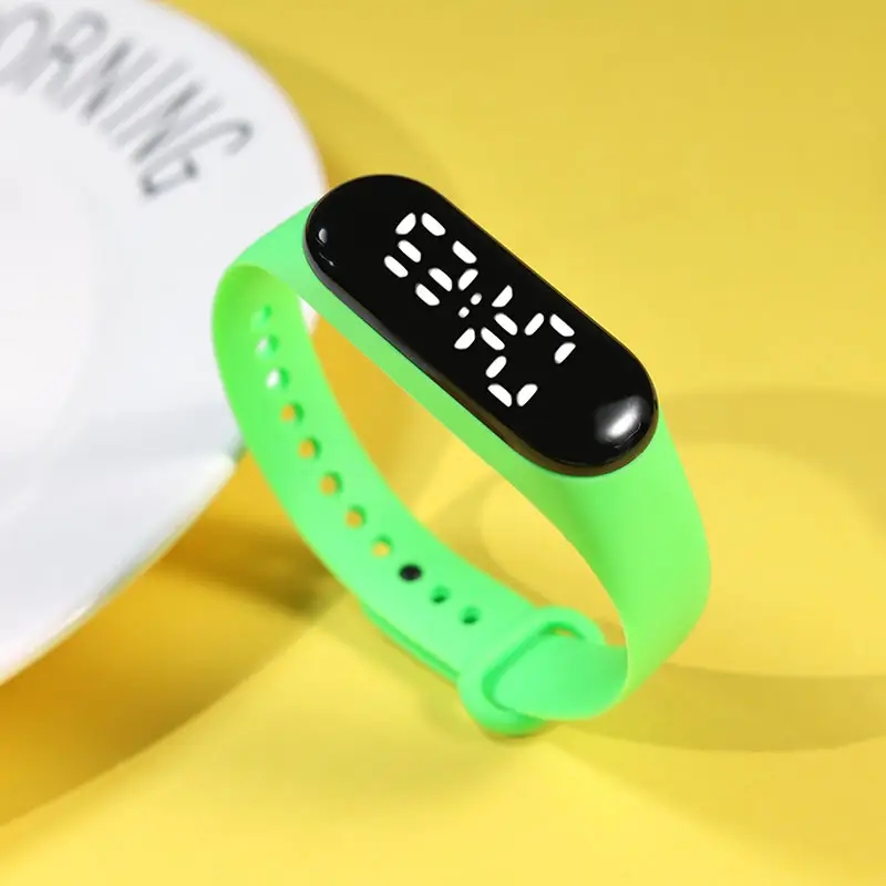 Yellow Touchless Digital Watch for Women Men — feature 18