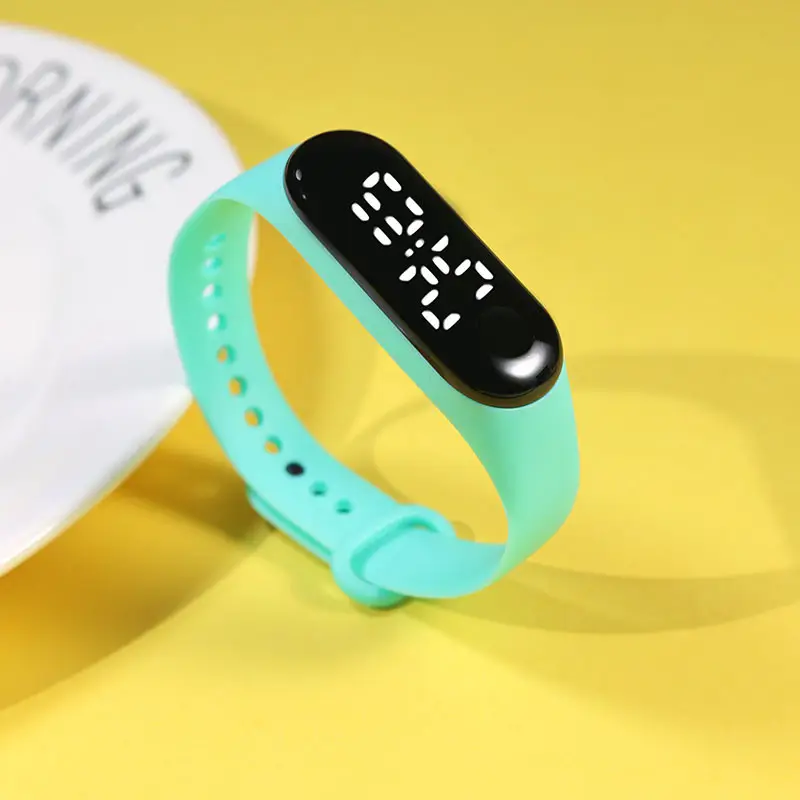 Yellow Touchless Digital Watch for Women Men — feature 21