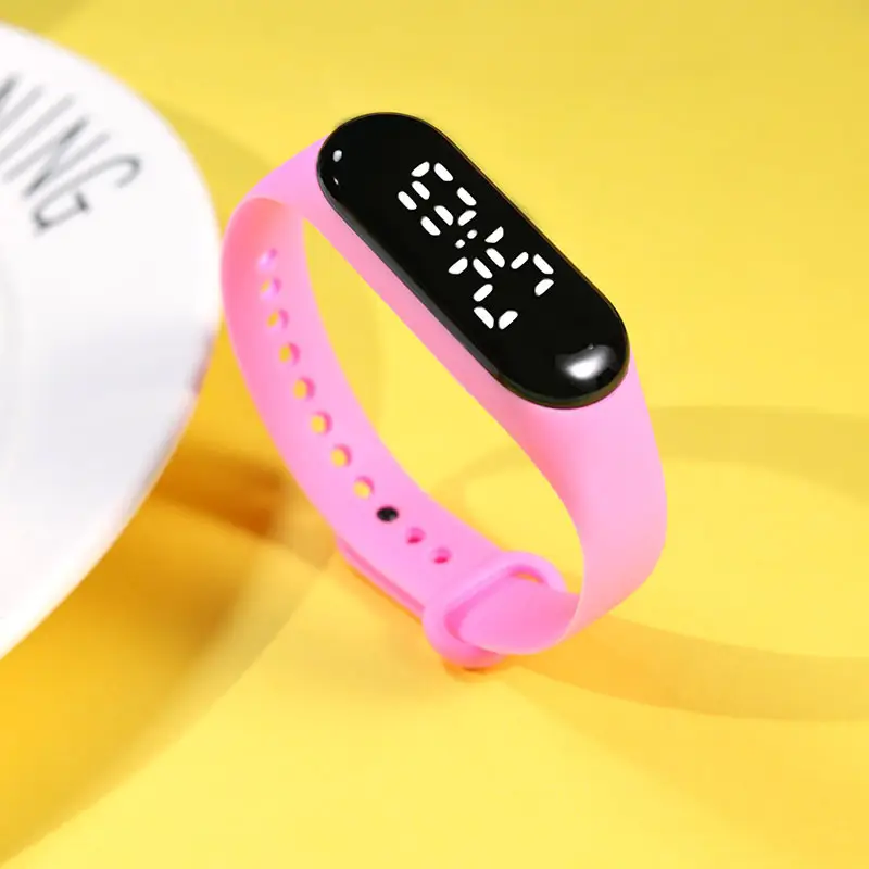 Yellow Touchless Digital Watch for Women Men - Image 11