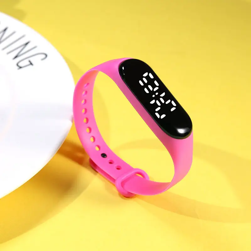 Yellow Touchless Digital Watch for Women Men - Image 12