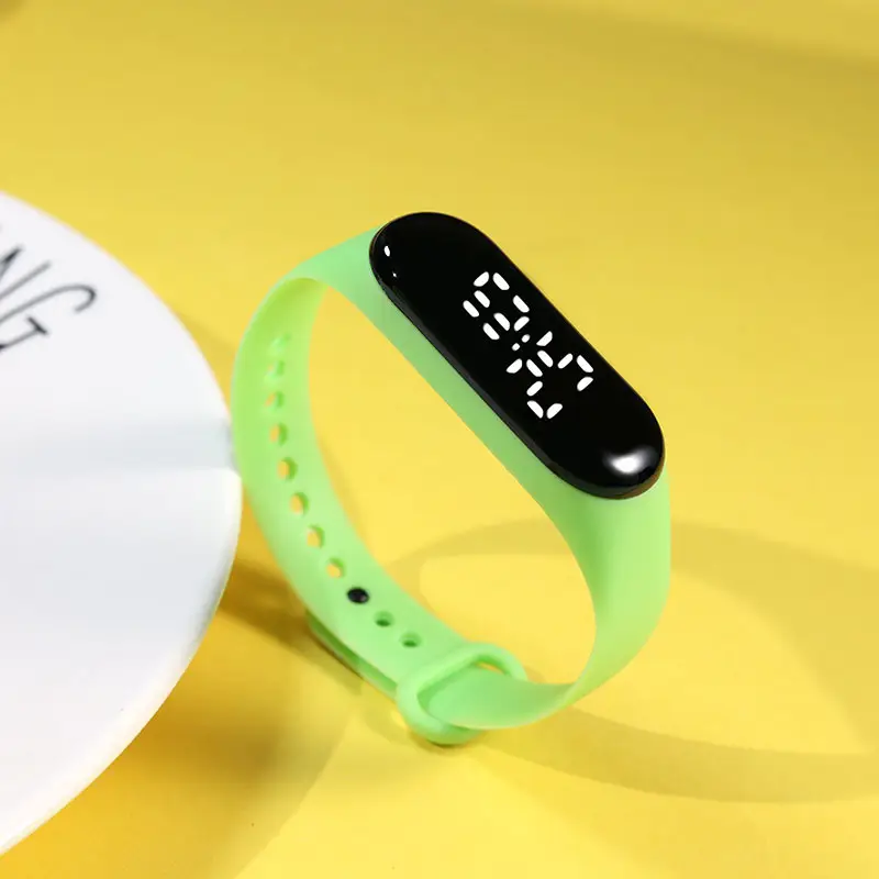 Yellow Touchless Digital Watch for Women Men - Image 13