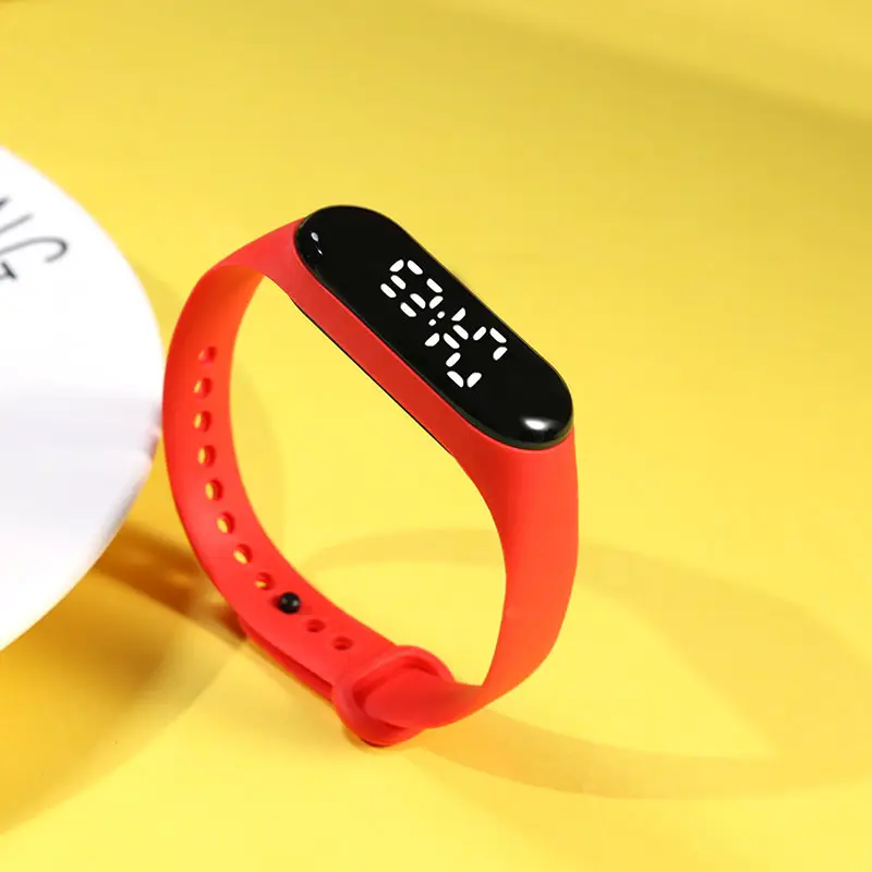Yellow Touchless Digital Watch for Women Men - Image 3