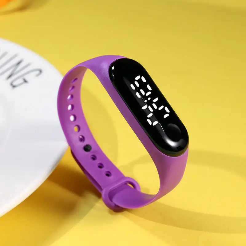 Yellow Touchless Digital Watch for Women Men - Image 4