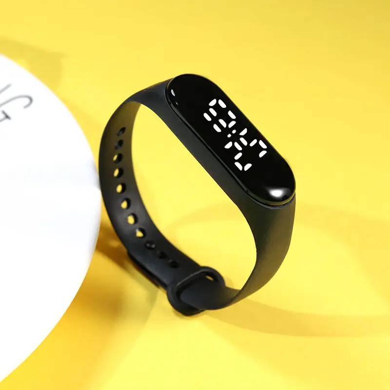 Yellow Touchless Digital Watch for Women Men - Image 6