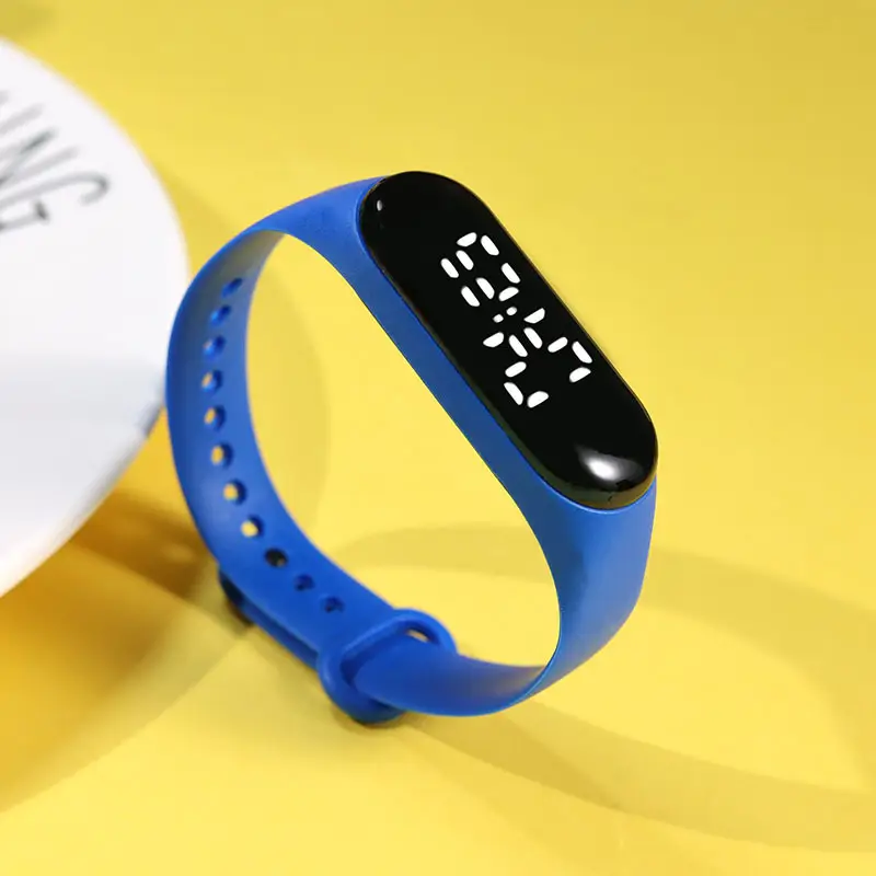 Yellow Touchless Digital Watch for Women Men - Image 8