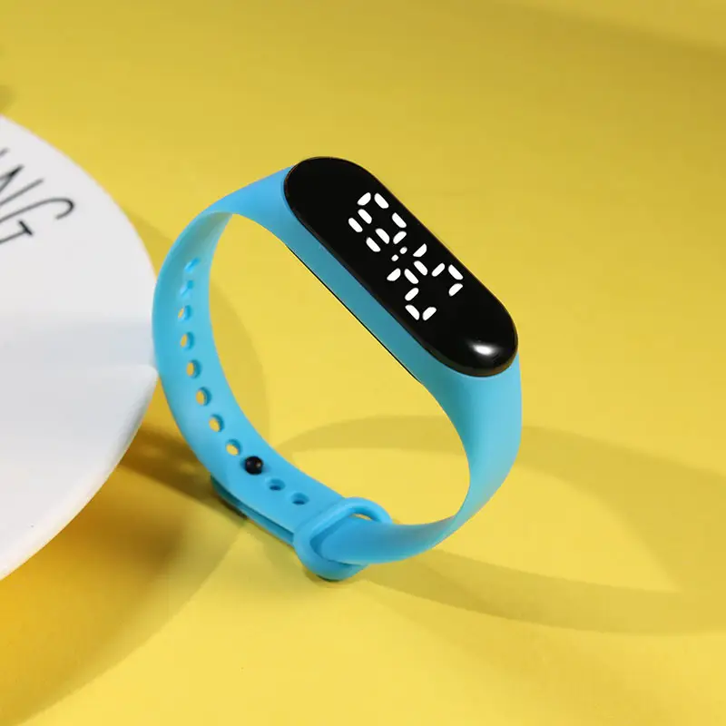 Yellow Touchless Digital Watch for Women Men - Image 9