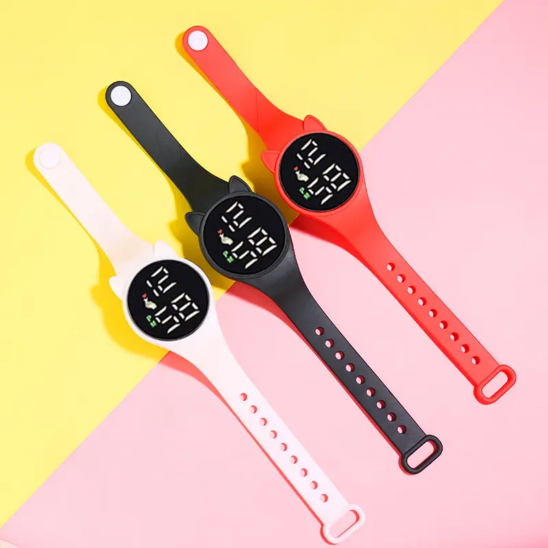 Pink Cat Ears Waterproof Touch Watch for Men Women — feature 5