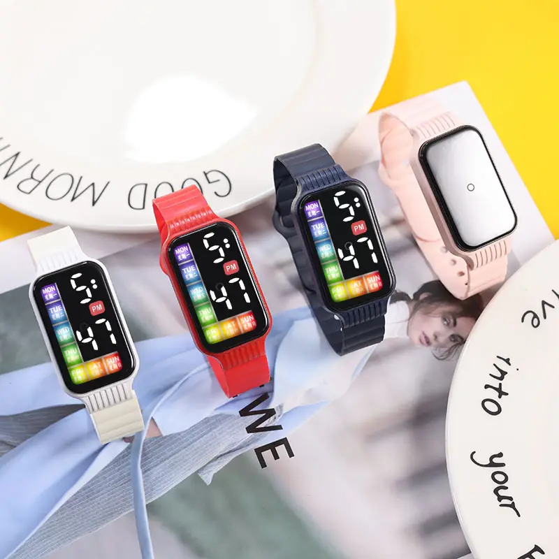 Green Digital Touch Screen Watch for Men Women
