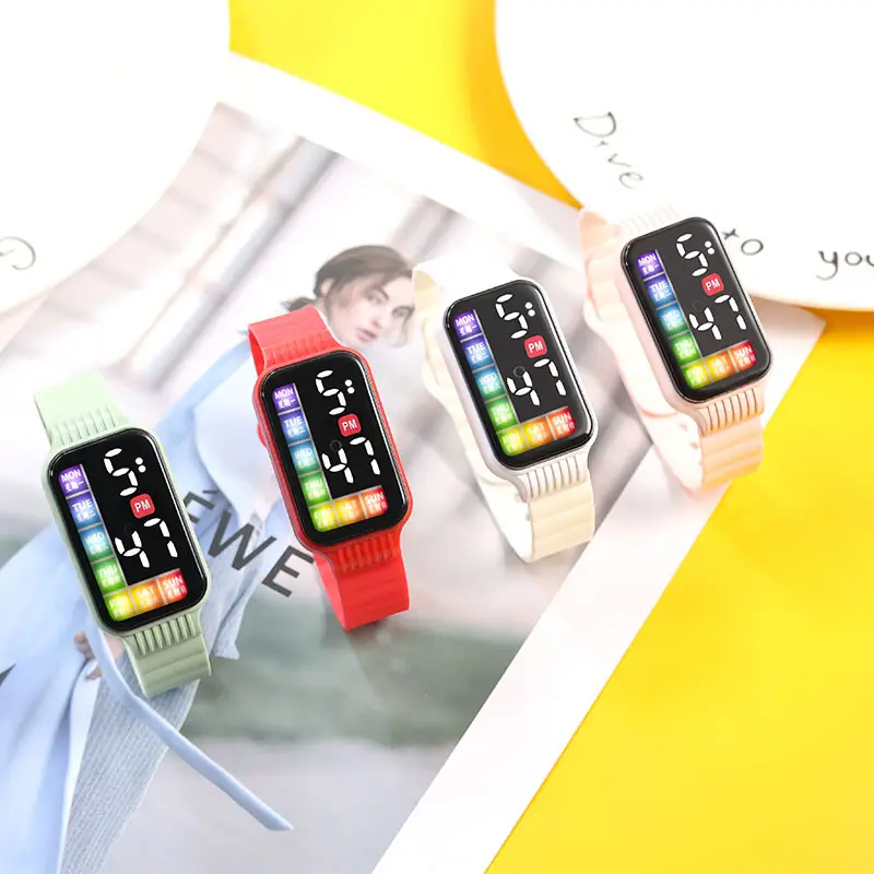 Green Digital Touch Screen Watch for Men Women — feature 2