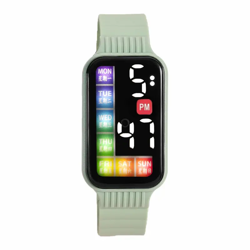 Green Digital Touch Screen Watch for Men Women