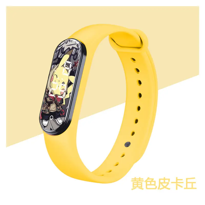 White Anime Cartoon Touchless Waterproof Smart Watch for Kids - Image 3