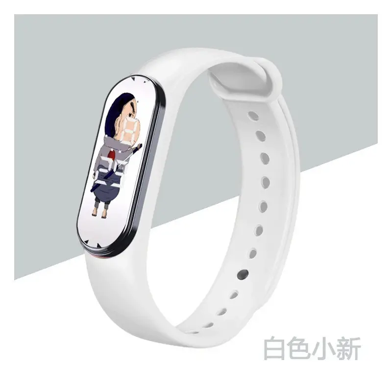 White Anime Cartoon Touchless Waterproof Smart Watch for Kids - Image 8