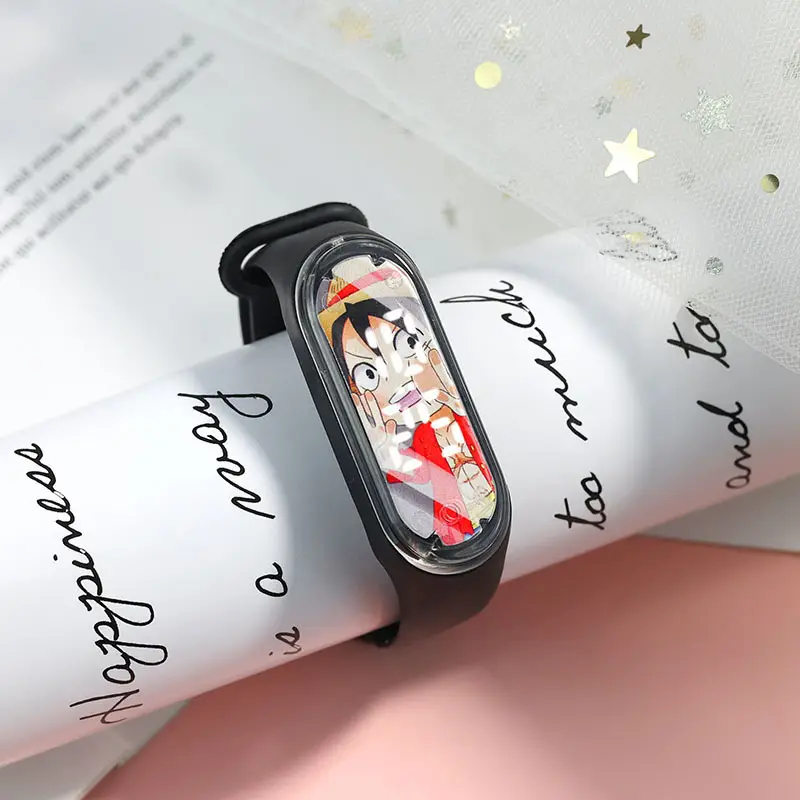 White Anime Cartoon Touchless Waterproof Smart Watch for Kids — feature 3