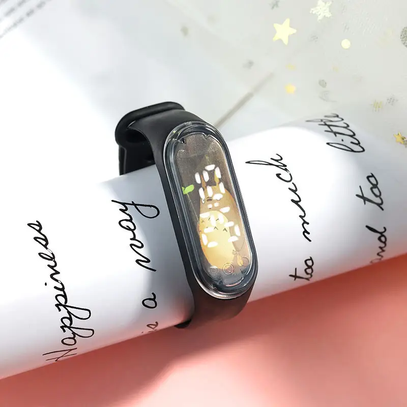 White Anime Cartoon Touchless Waterproof Smart Watch for Kids — feature 4