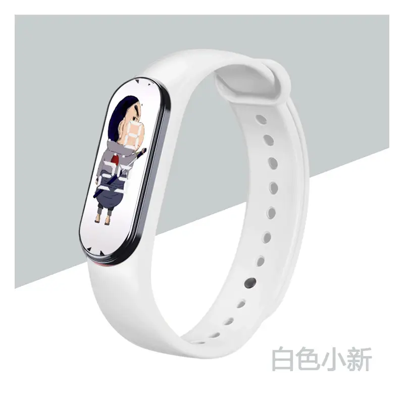 White Anime Cartoon Touchless Waterproof Smart Watch for Kids - Image 2