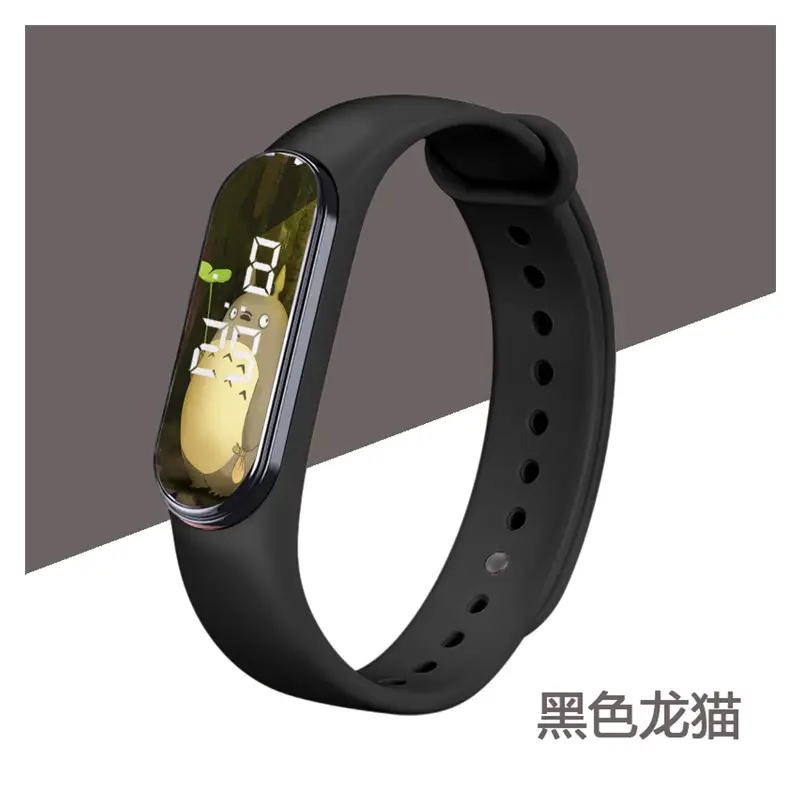 White Anime Cartoon Touchless Waterproof Smart Watch for Kids - Image 7