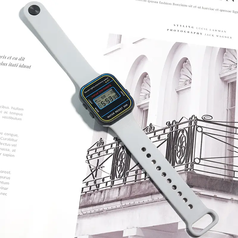 Digital Watch for Girls with Colorful Straps — feature 5