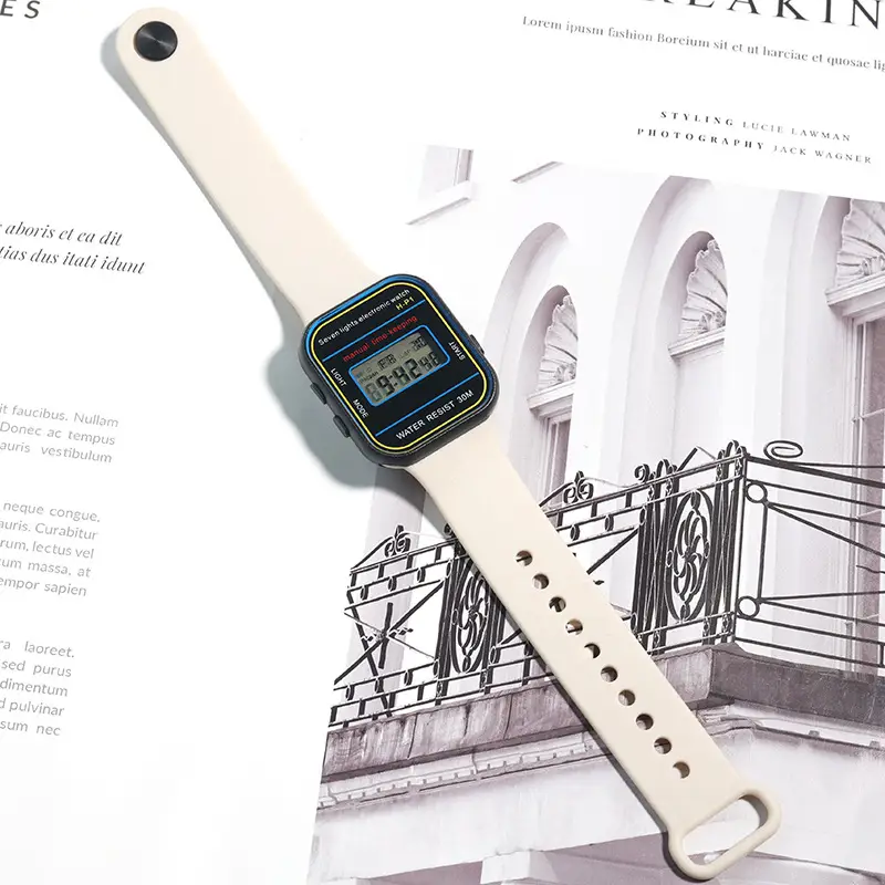 Digital Watch for Girls with Colorful Straps — feature 7