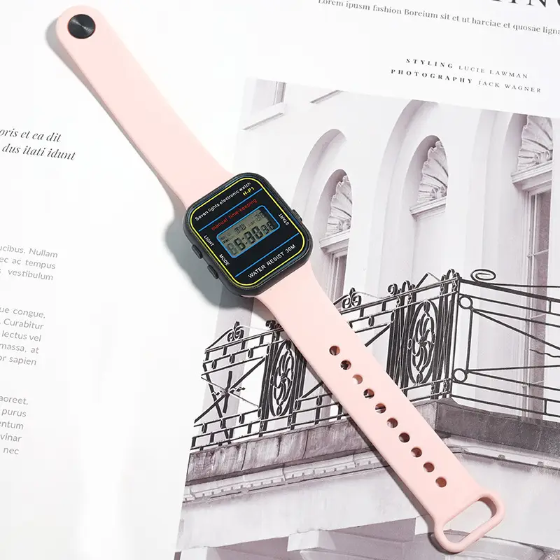Digital Watch for Girls with Colorful Straps — feature 8