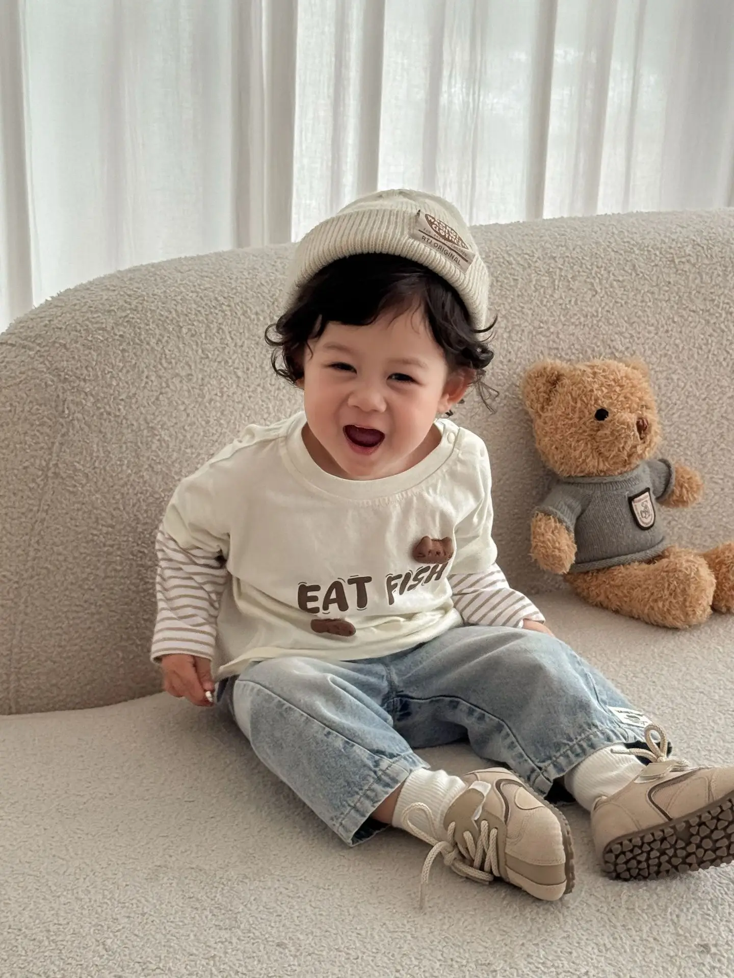 Children's Cartoon Two-Piece T-Shirts Set Autumn Boys - Image 11