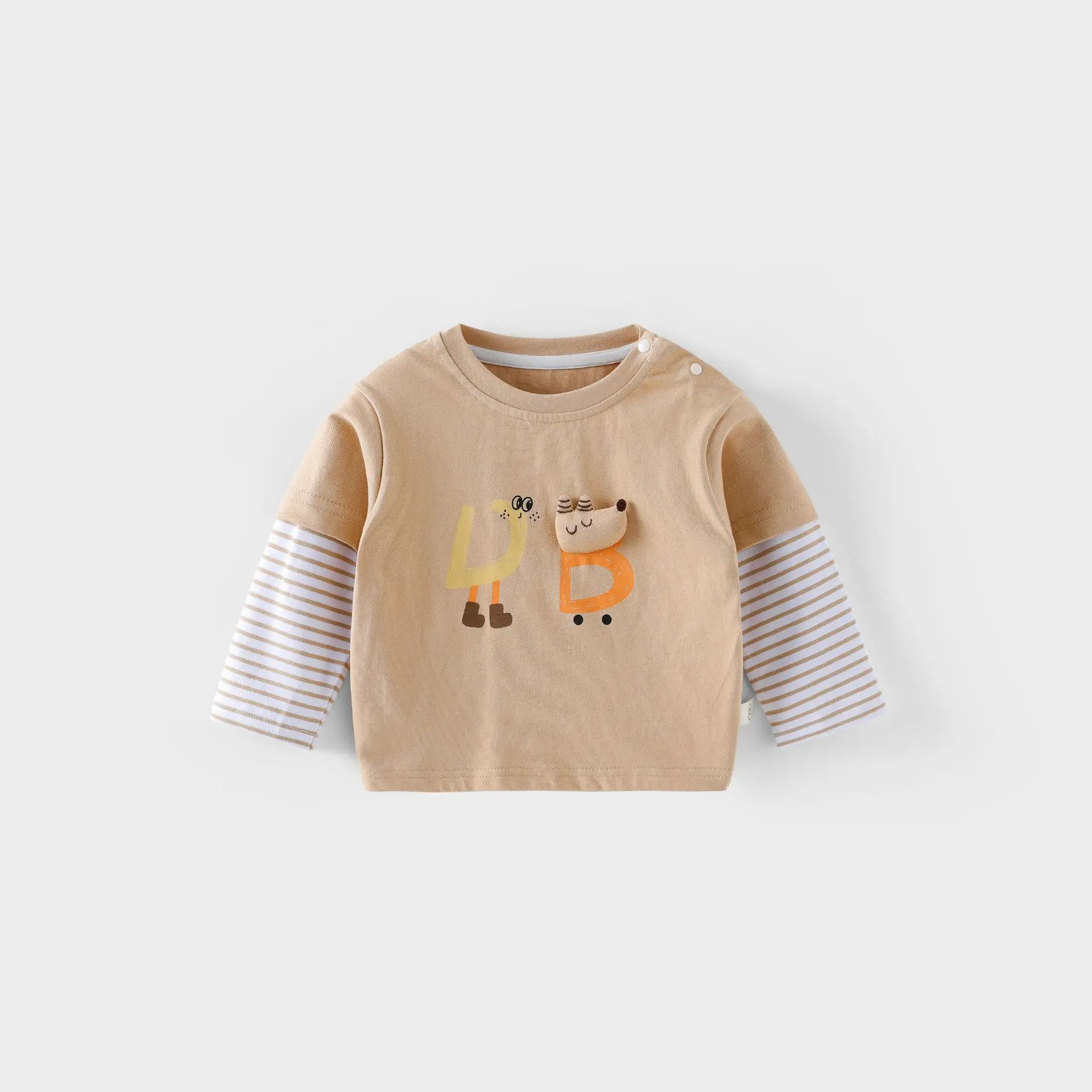Children's Cartoon Two-Piece T-Shirts Set Autumn Boys - Image 4