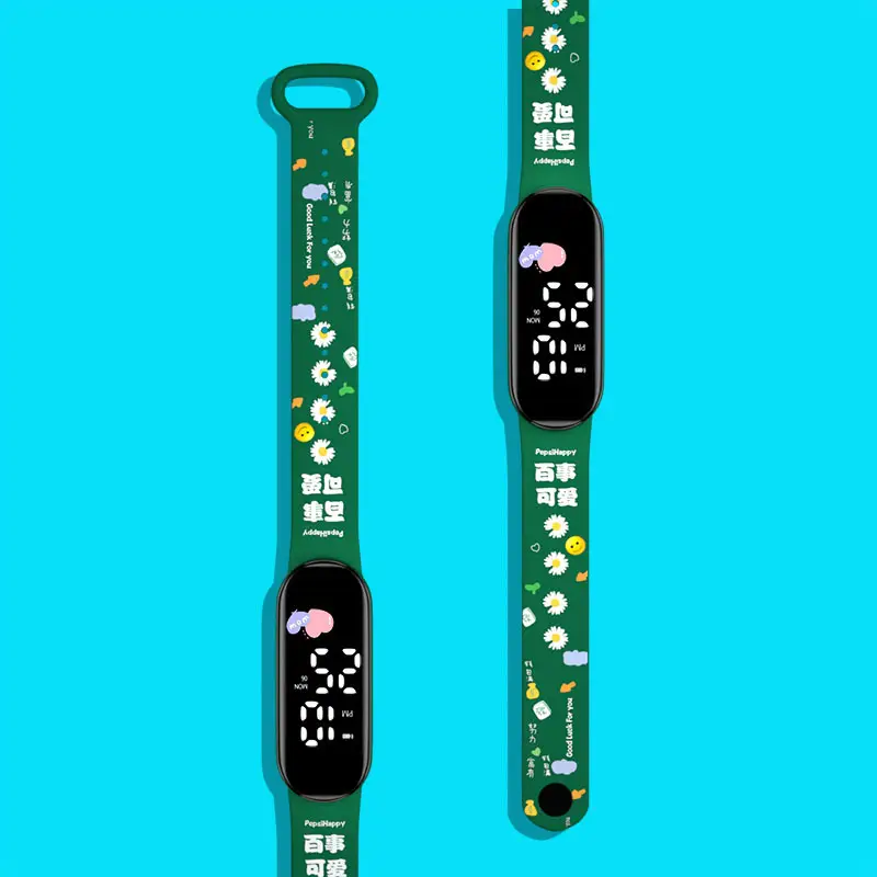 Anime Color-Printed LED Digital Watch for Students — feature 4