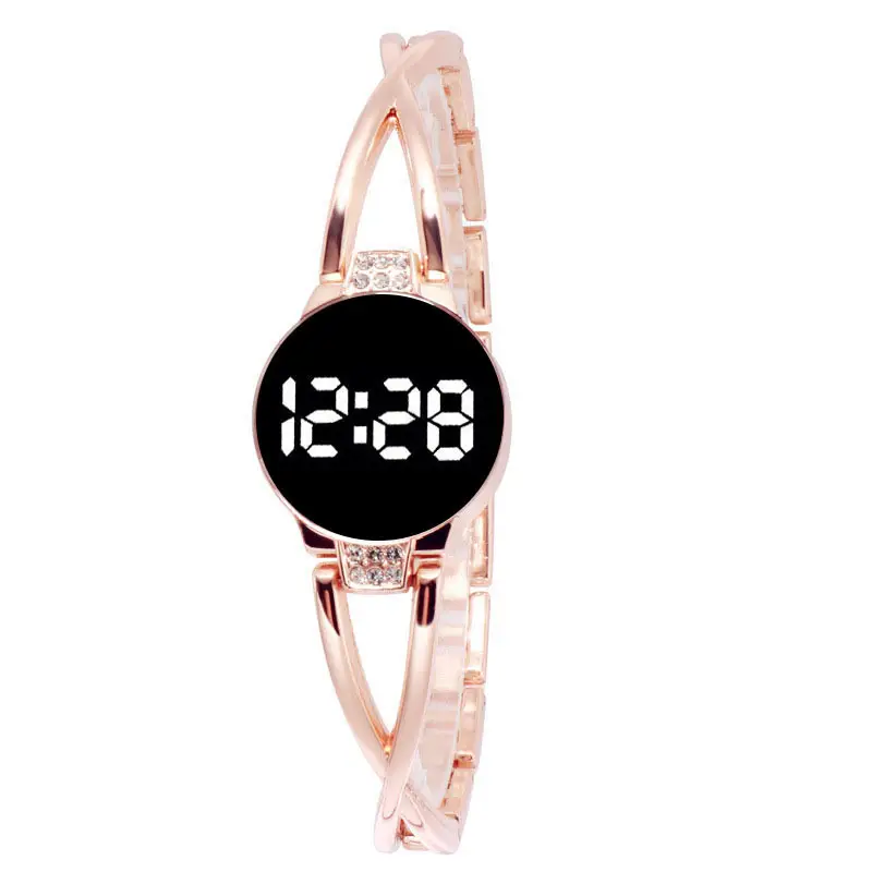 Women's Touch Digital Watch with Diamond Studs — feature 6