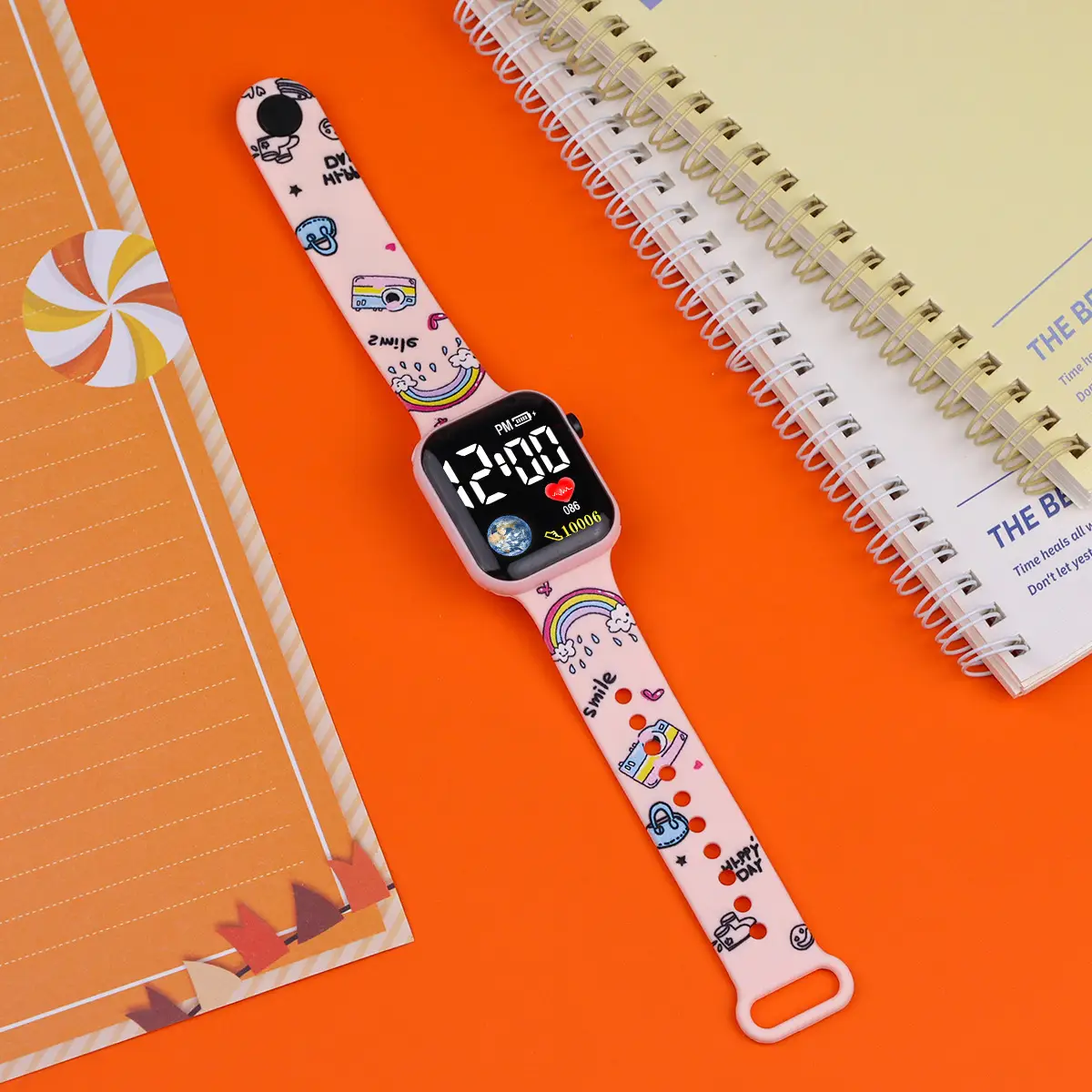 Cartoon Printed LED Watch for Boys Girls - Image 10